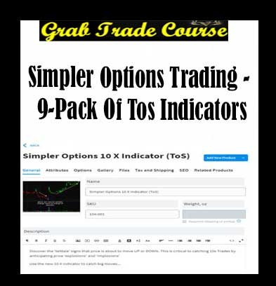 9-Pack of TOS Indicators with Simpler Options Trading