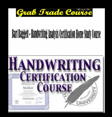 Handwriting Analysis Certification Home Study Course with Bart Baggett